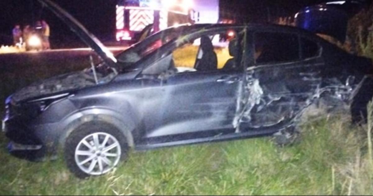 Los protagonistas del choque fueron un Fiat Cronos y un Renault 12