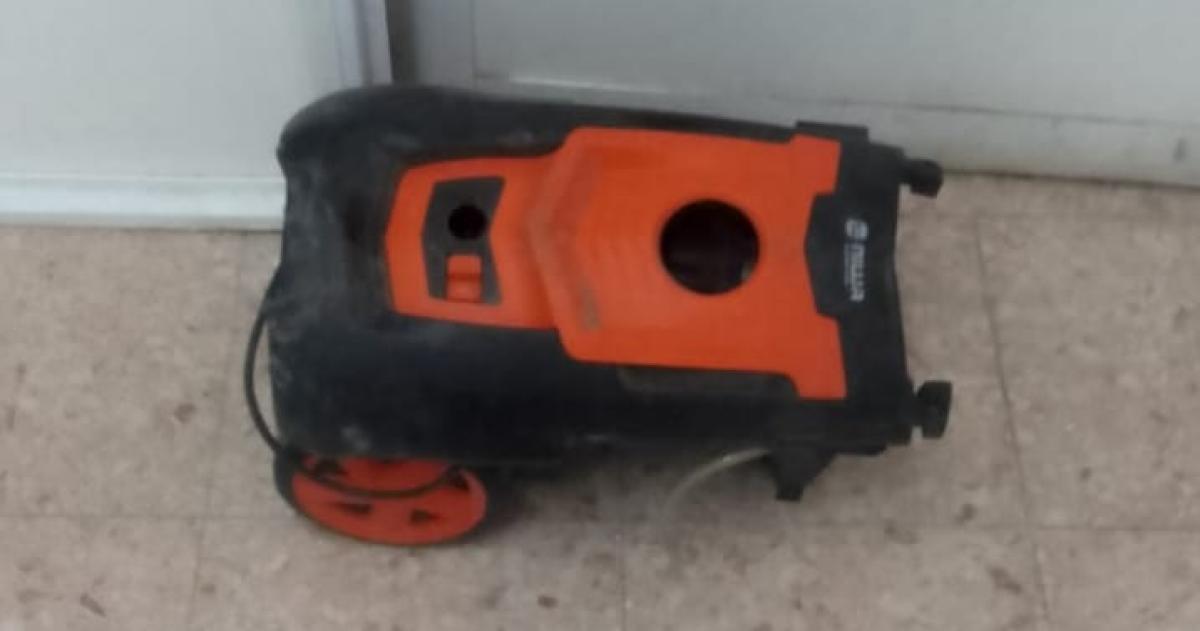 La hidrolavadora recuperada por la policía