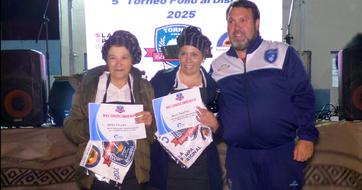 Las ganadoras Rocío Pósperi y Noemí Criado de Santa Rosa