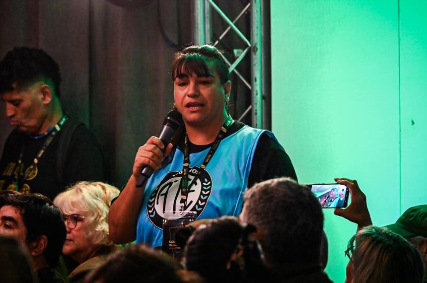 Roxana Rechimont secretaria general de ATE-La Pampa en San Luis