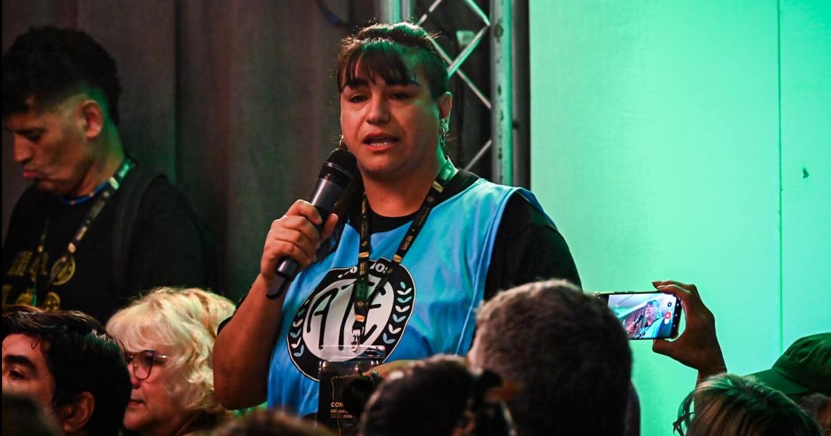 Roxana Rechimont secretaria general de ATE-La Pampa en San Luis