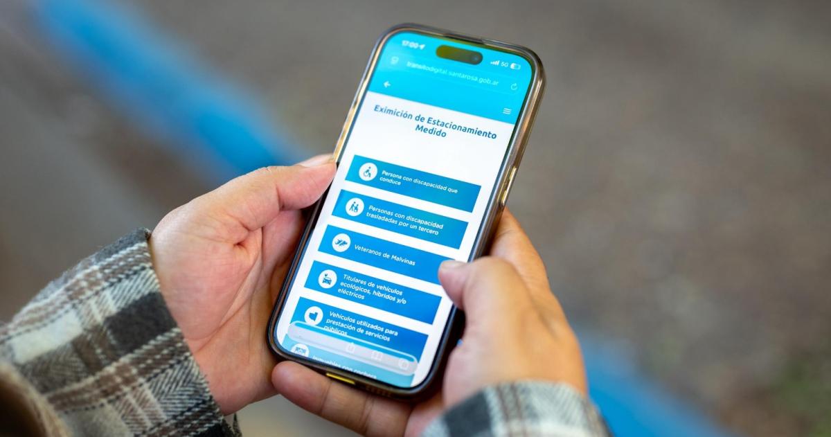 La capital pampeana renovó la app del Estacionamiento Medido