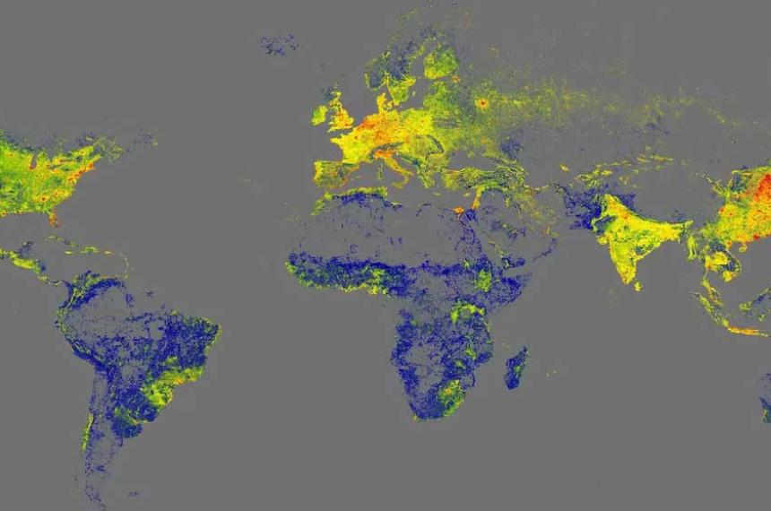 El mapa tridimensional abarca regiones tradicionalmente excluidas lo que permite detectar desigualdades sociales y urbanización en África América Latina y Asia