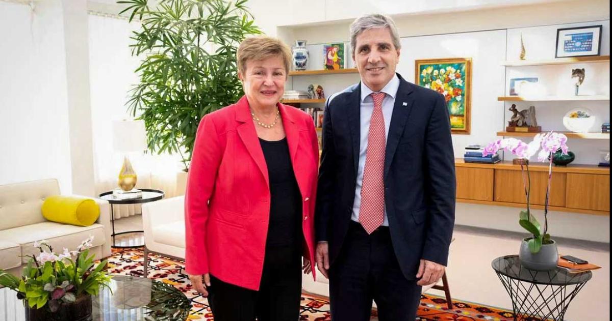 La titular del FMI y Luis Caputo