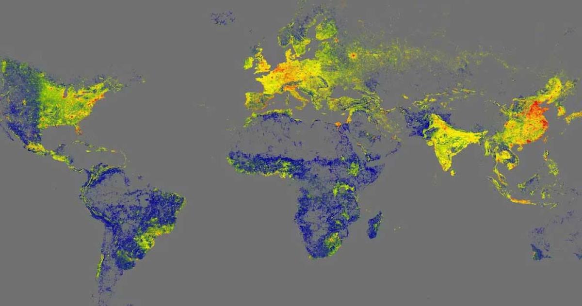 El mapa tridimensional abarca regiones tradicionalmente excluidas lo que permite detectar desigualdades sociales y urbanización en África América Latina y Asia