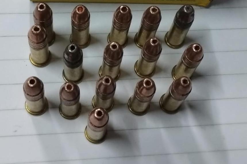 Las balas secuestradas al autor de los disparos