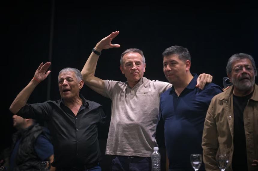 Octavio Argüello Jorge Sola Cristian Jerónimo y Gerardo Martínez en el ltimo congreso de la CGT