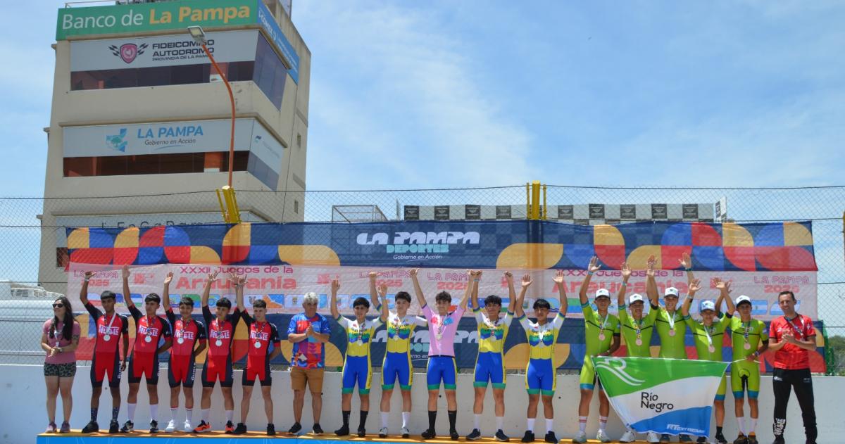 El podio del ciclismo masculino que tiene a Los Ríos como líder