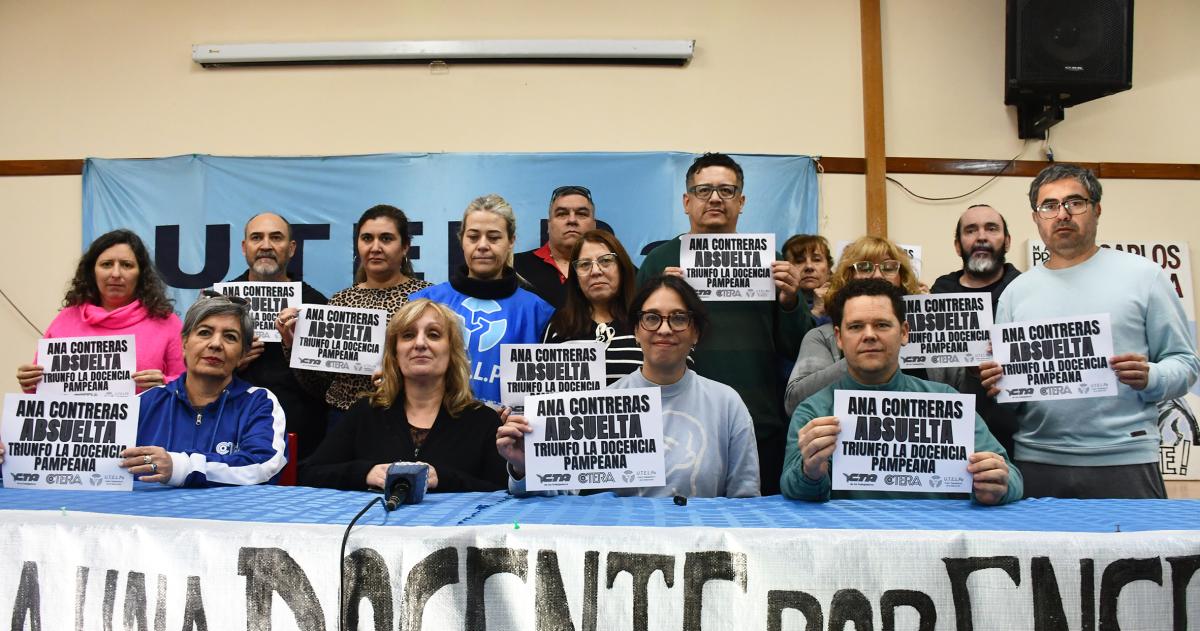 UTELPa celebroacute el fallo del STJ que dejoacute firme la absolucioacuten de la docente Contreras