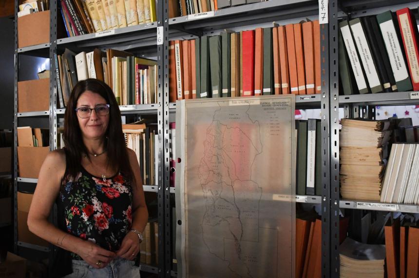 Valeria Masimelli técnica de la Secretaría de Recursos Hídricos