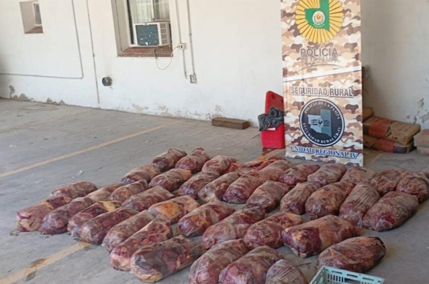 El operativo fue realizado por personal de Seguridad Rural de la Unidad Regional IV