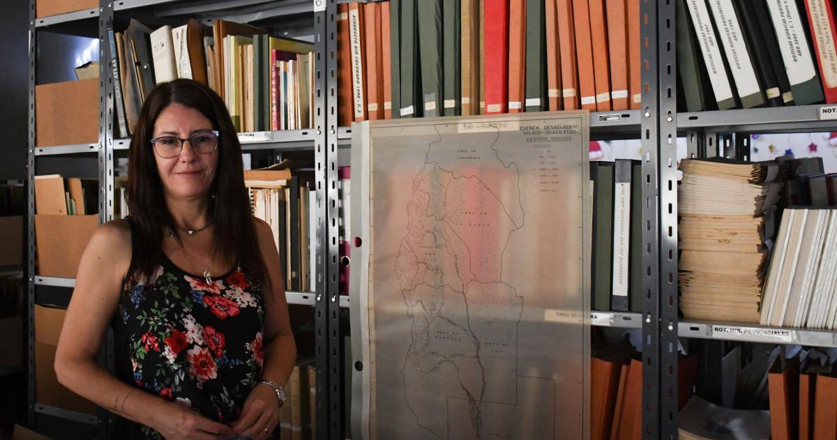 Valeria Masimelli técnica de la Secretaría de Recursos Hídricos