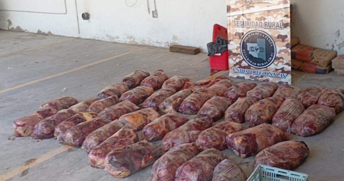 El operativo fue realizado por personal de Seguridad Rural de la Unidad Regional IV