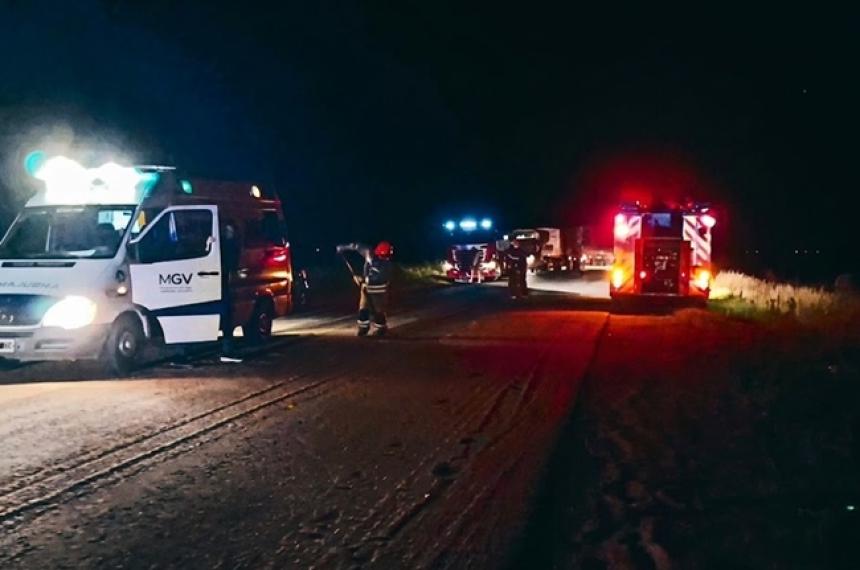 Los piquenses resultaron ilesos tras el siniestro aunque fueron atendidos por personal médico