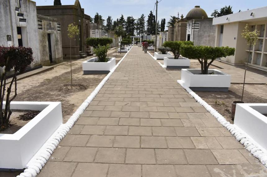 El cementerio de la vecina localidad de Toay