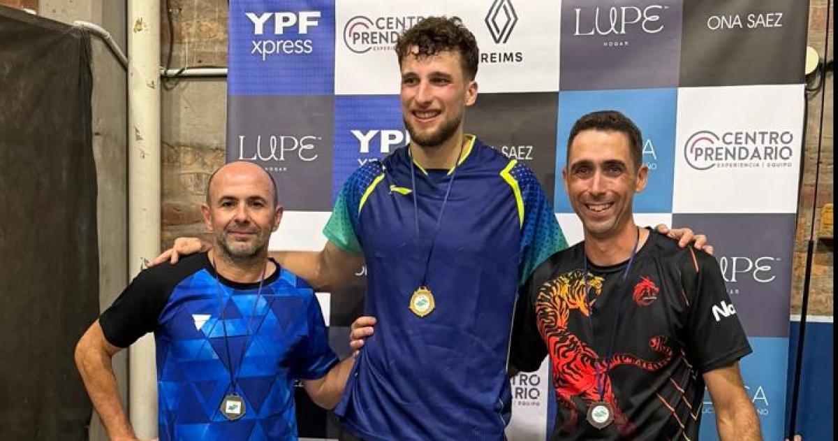 El podio de la primera categoría