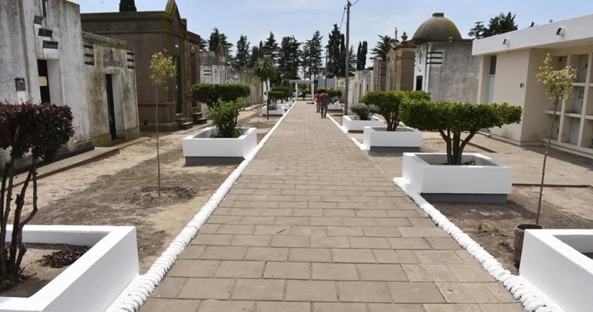 El cementerio de la vecina localidad de Toay