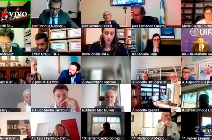 Causa Cuadernos- se reanuda el juicio con la lectura final del tramo La Camarita