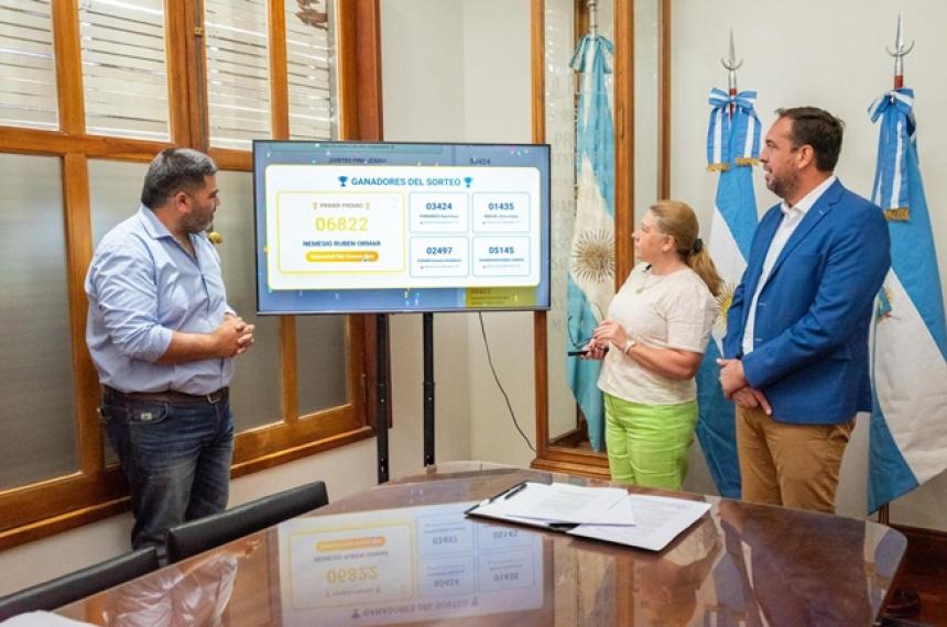 El sorteo se transmitió por las redes sociales del muncipio