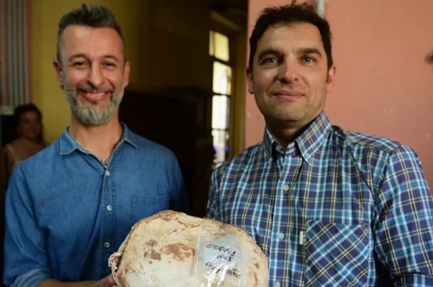 El investigador realiquense (a la derecha) formó parte del descubrimiento al norte de Córdoba