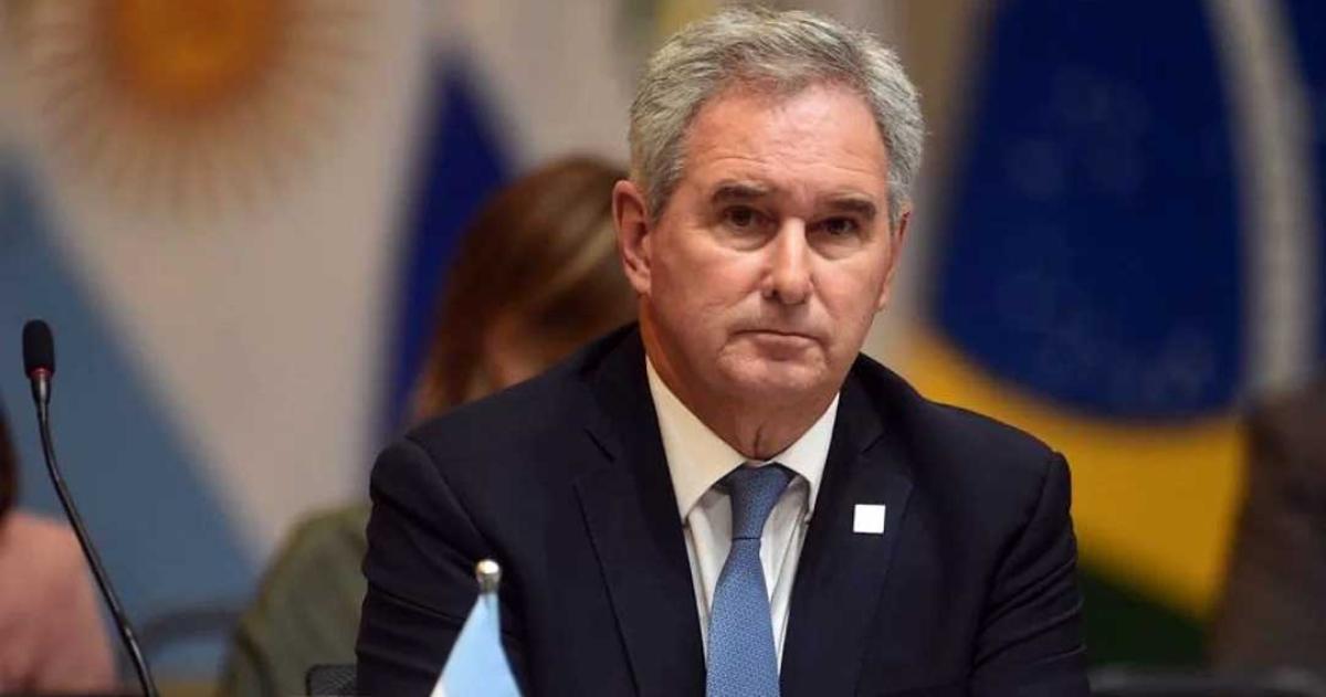 El canciller Pablo Quirno en la cumbre del Mercosur
