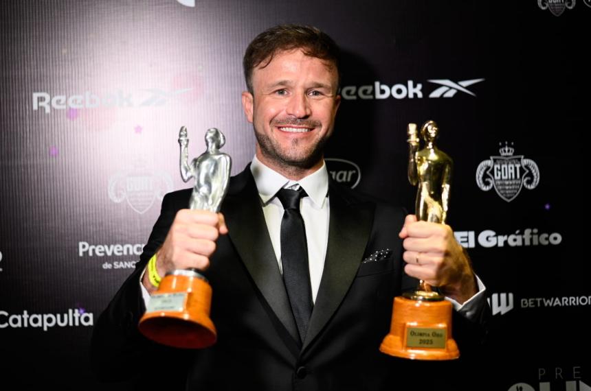 Agustín recibió su segundo Olimpia de Oro