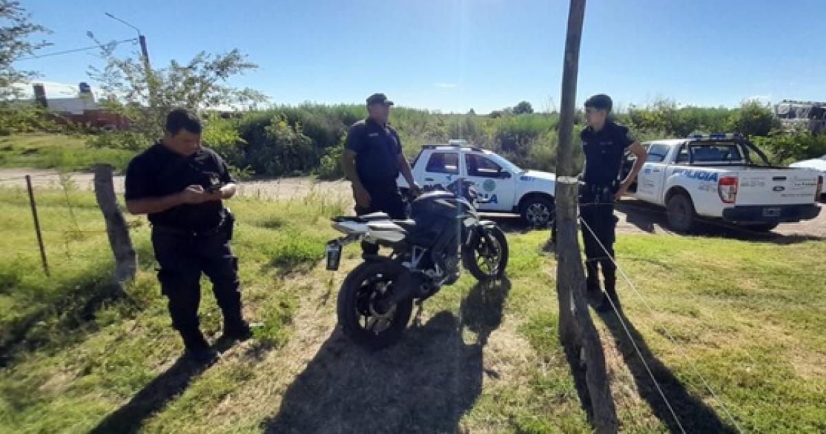 La moto recuperada por la Policía