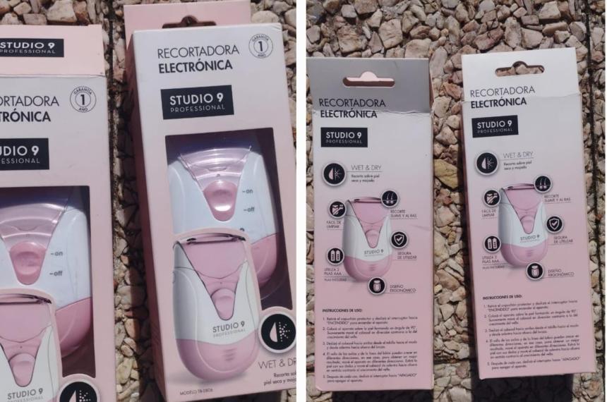 La mujer robó dos depiladoras eléctricas