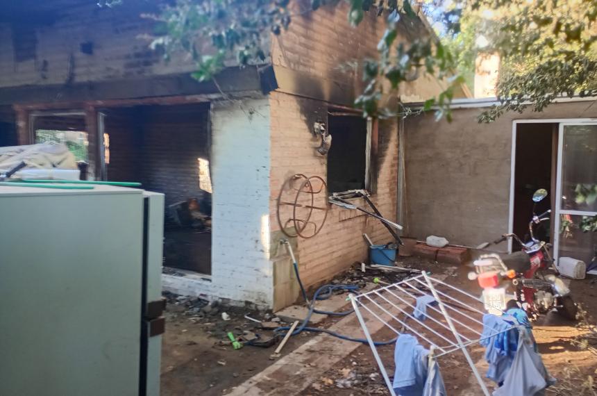 Ardioacute una vivienda en Pico durante la Nochebuena