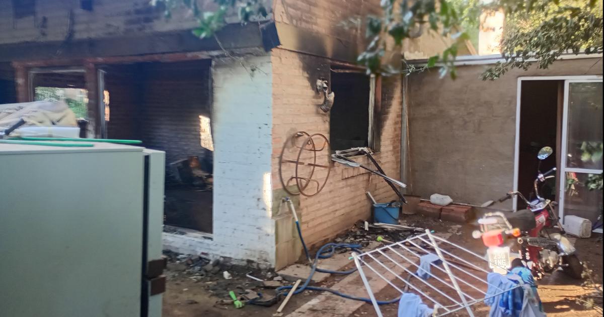 Ardioacute una vivienda en Pico durante la Nochebuena