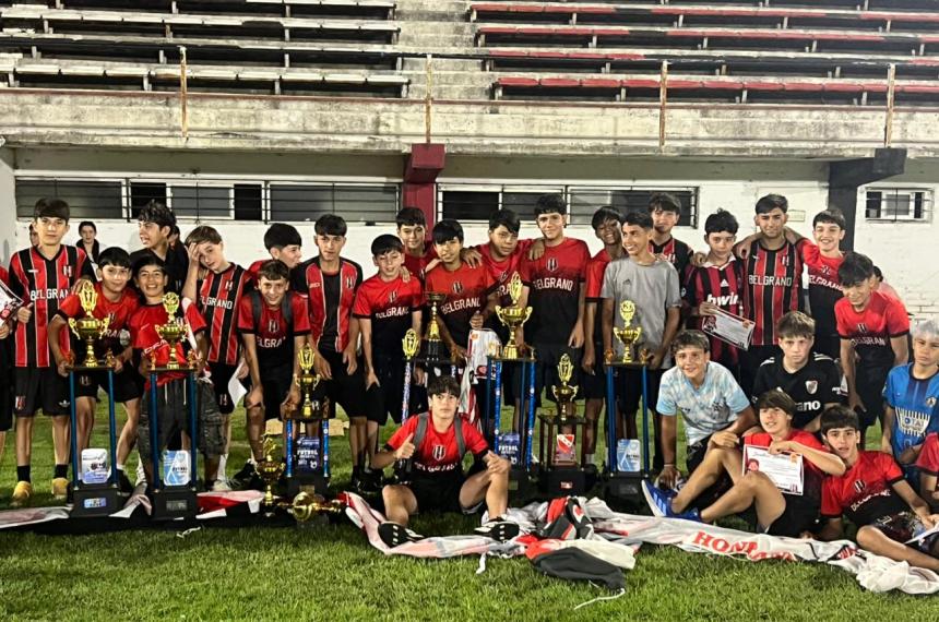 Belgrano cerroacute el antildeo del fuacutetbol infantil