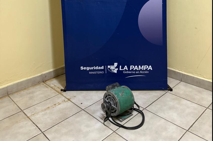 El motor recuperado por la Seccional Tercera