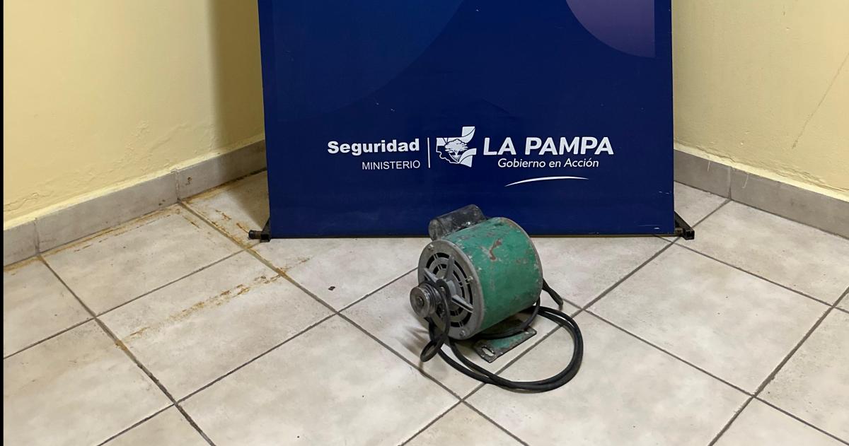 El motor recuperado por la Seccional Tercera