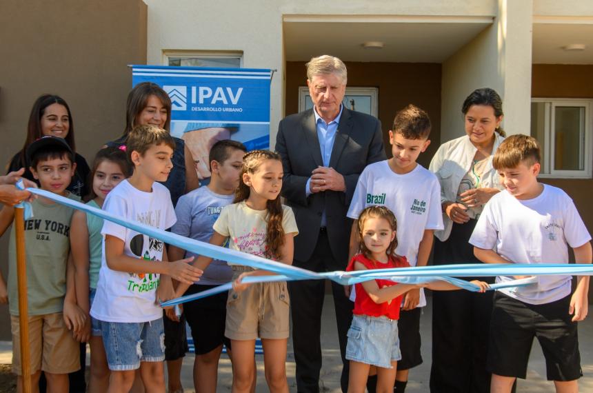 La ceremonia realizada hoy en Winifreda