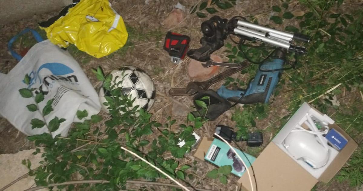 Algunos de los elementos recuperados por la Seccional Sexta