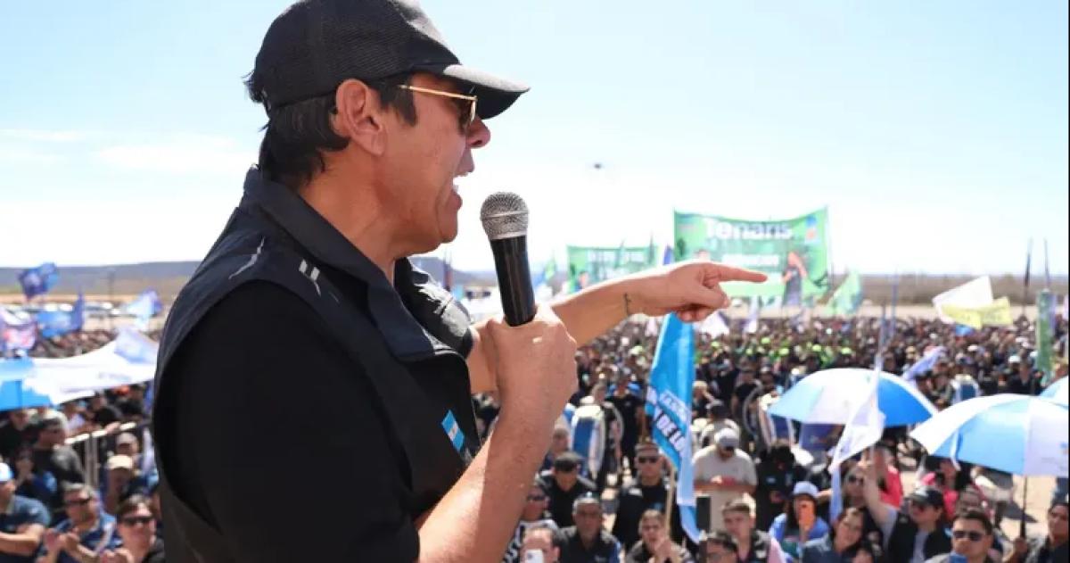 El secretario general del Sindicato de Petroleros Privados Marcelo Rucci