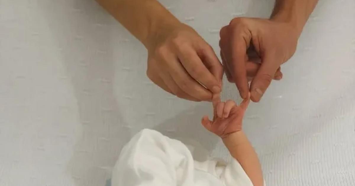 La imagen que los padres subieron a sus redes sociales de Amadeo