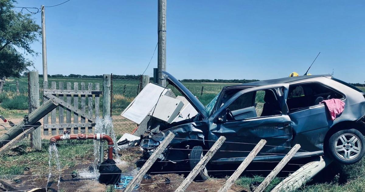 El automovilsta perdió el control del rodado (foto infopicocom)