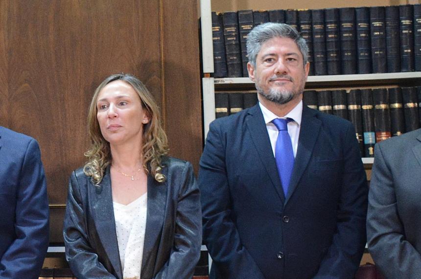 Los jueces Verónica Campo y José Sappa