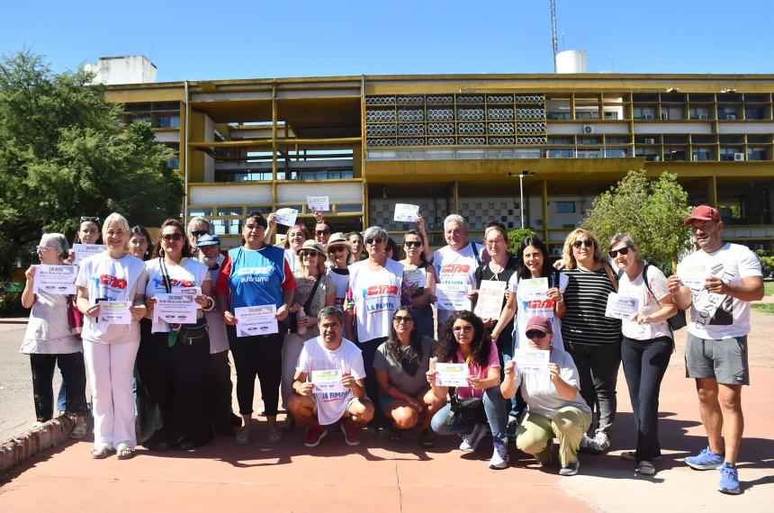 El reclamo de ATE hoy en Casa de Gobierno