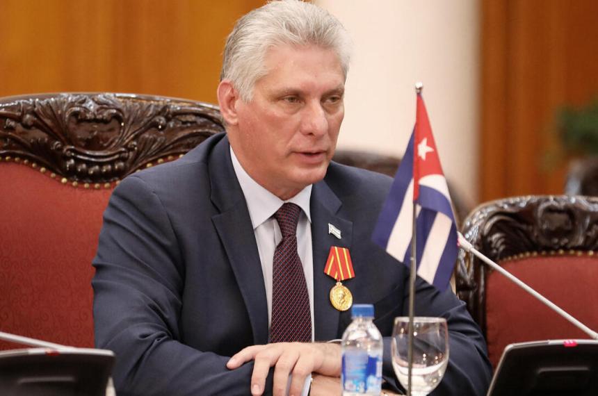 El presidente cubano MIguel Díaz-Canel declaró duelo nacional en el país por la muerte de 32 militares