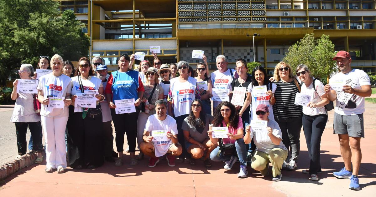 El reclamo de ATE hoy en Casa de Gobierno