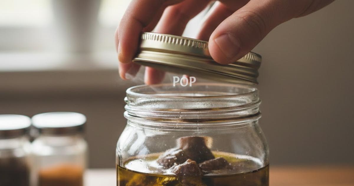 Al abrir un frasco siempre debe escucharse el pop del vacío