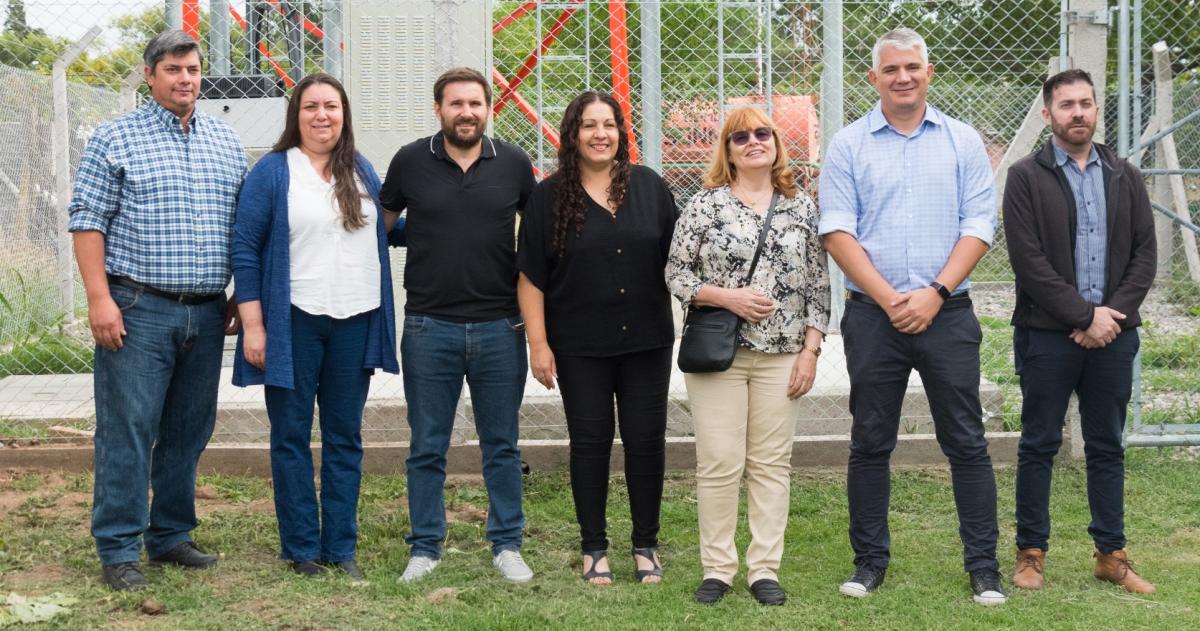 Autoridades provinciales locales y de la empresa Claro estuvieron en la inauguración de la antena