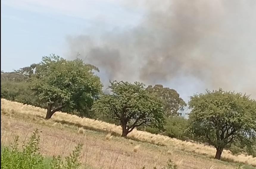 El foco comenzó este mediodía en Santa Rosa