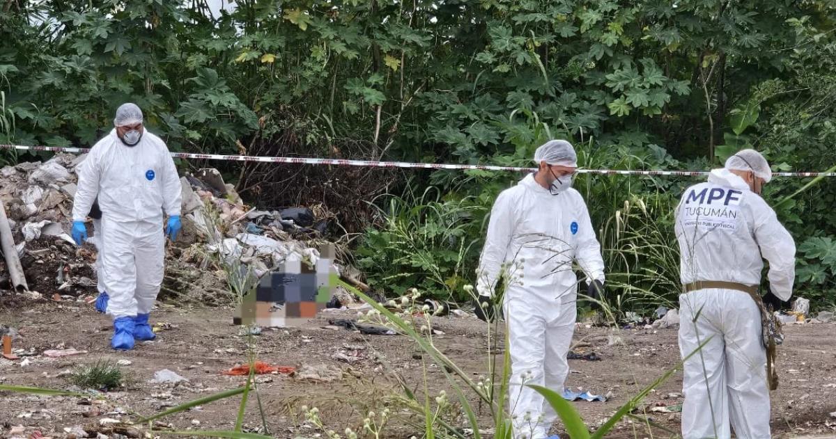 El lugar donde se halló el cuerpo de Erika Antonella Álvarez