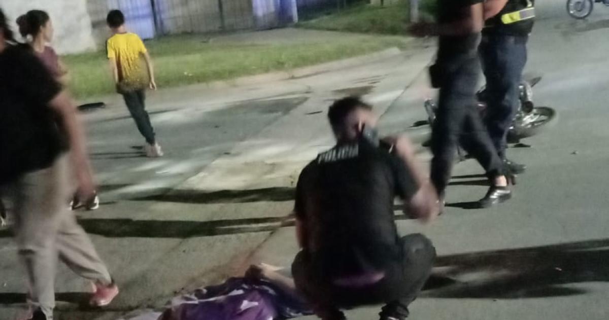 Los heridos fueron asistidos por vecinos y policías