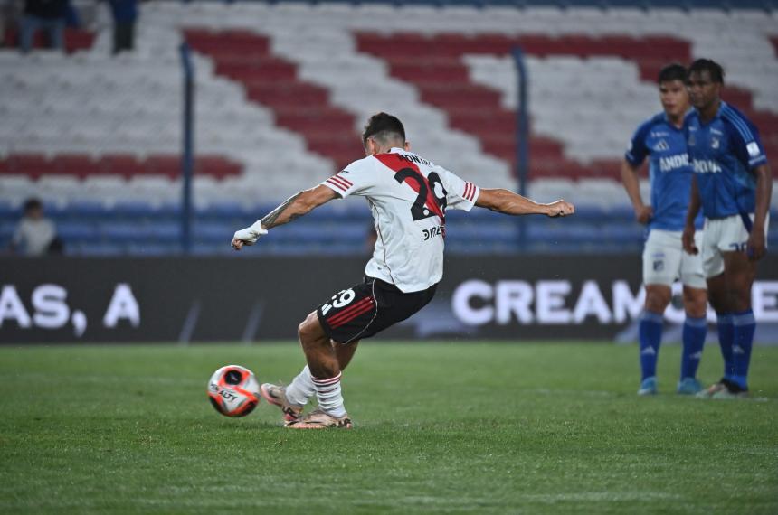 Montiel anotó la conquista del triunfo de River en el primer amistoso