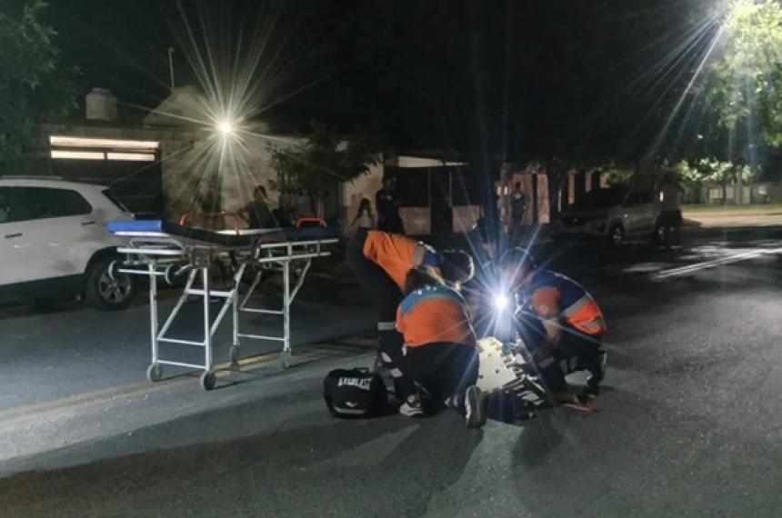 Ambas motociclistas fueron atendidas por el SEM