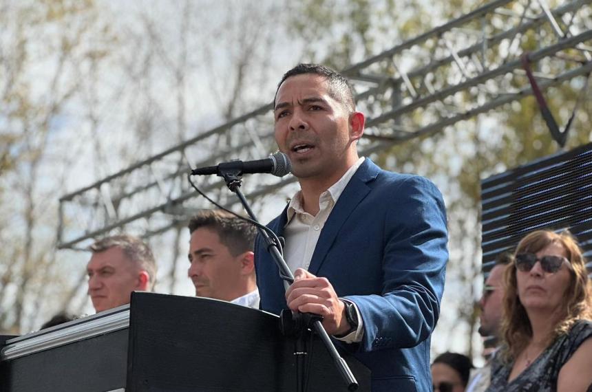 El intendente de 25 de Mayo Leonel Monsalve